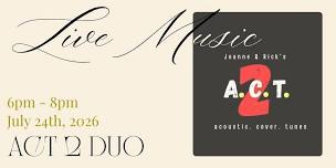 Live Music Act 2 Duo