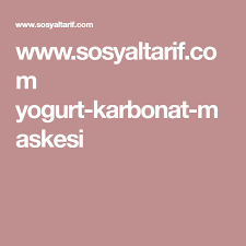 Www Sosyaltarif Com Yogurt Karbonat Maskesi Karbonat Yogurt Portakal