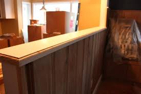 Place the wooden top cap on top of the knee wall and carefully align it. Knee Wall Cap Knee Wall Kitchen Redo Living And Dining Room