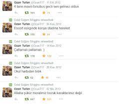 11 hours ago · in a message shared with his 282,000 followers on twitter, tufan wrote: ØªÙˆÙŠØªØ± Celal Baggins Ø¹Ù„Ù‰ ØªÙˆÙŠØªØ± Ozan Tufan Tweetleri Silmeye Basladi Dunyanin En Guzel Tweetlerini Arsivledim Silebilirsin Ama Yok Edemezsin Http T Co L5vnxtjnre