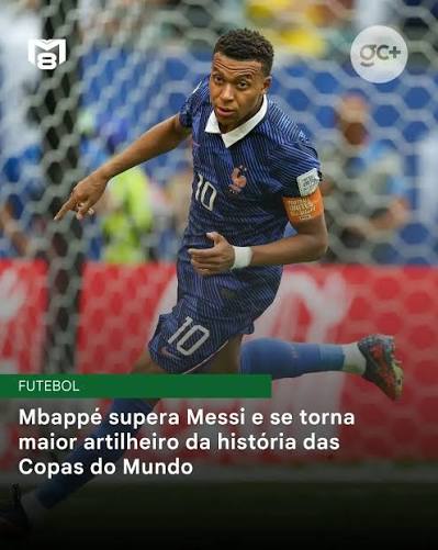 Kylian Mbapp&eacute; alcan&ccedil;ou neste s&aacute;bado (18) um dos principais recordes da hist&oacute;ria do futebol mundial. Com dois gols na vit&oacute;ria da Fran&ccedil;a sobre a Inglaterra, na disputa pelo terceiro lugar da Copa