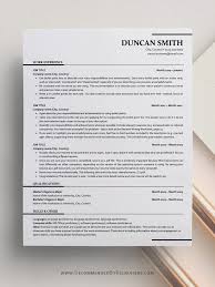 Ats Friendly Resume Template Instant Download One And Two Etsy Resume Template Resume Design Template Free Resume Template Word