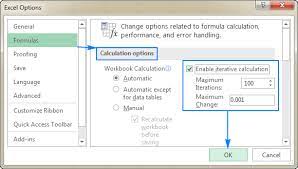 Delete a formula but keep the results. Excel Calculations Automatic Manual Iterative