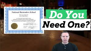 How to get a bartending license. Bartender License Certificate Do You Need One Youtube