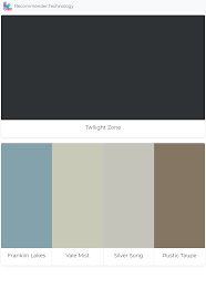 Twilight Zone Franklin Lakes Vale Mist Silver Song Rustic Taupe Perfect Paint Color Franklin Lakes Paint Colors Benjamin Moore