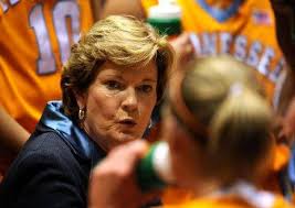 THE MANY FACES OF THE GREAT PAT SUMMITT. My favorite here is the first one  of her famous, icy glare. It's a withering look and her way of telling you,  "That's not