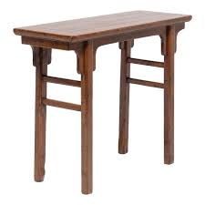 19th Century Chinese Round Leg Offering Table Chinese Table Cypress Wood Table