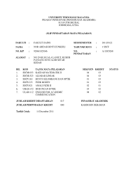 7) departemen kimia fakultas matematika dan ilmu adawiah adawiah, program studi kimia fakultas sains dan teknologi universitas. Universiti Teknologi Malaysia