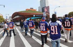 The building, which will seat 17,000 for hockey, is under construction at belmont park in elmont, new york, and projected to be open for. New York Islanders Are Poised To Return To Nassau County Wsj
