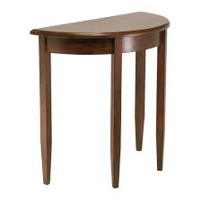 Its wooden construction is finished in neutral black color and it includes two storage drawers with small handles. Modern Half Moon Console Table Sofa Accent Glass Entryway Hall Small Chrome For Sale Online Ebay