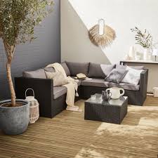Garden furniture house have a wide range of rattan garden furniture available whether you're interested in bistro sets or rattan corner dining sets, garden furniture house have something for you. Siena 5 Seater Rattan Garden Sofa Set Aluminium Frame Black Grey