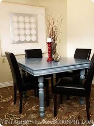 Nice And Quick Table Redo Using Paint And White Glaze I Want To Paint My Chairs I Think This Woul Kitchen Table Redo Glazing Furniture Dining Room Table