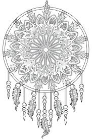 Cute own in a dreamcatcher. Dream Catcher Coloring Pages Best Coloring Pages For Kids