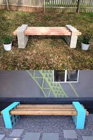 Diy Concrete Cinder Block Bench Ideas Concrete Diy Cinder Block Bench Balcony Garden