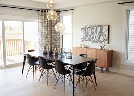 They're a perfect modern window treatment for large windows and do a. Get The Look Mid Century Modern Dining Room The Village Guru