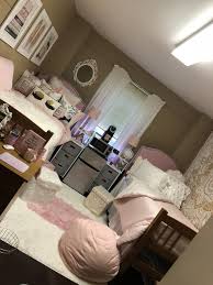 Cute Pink White Gold Dorm Room Uncg College Girls Dorm Room College Dorm Room Decor Dorm Room Designs