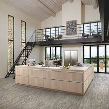 Cuisine Contemporaine Major Eolis Pastel Oak Ouverte Sur Salon Avec Facades Bois Et Gorge Profil Inox Cuisine Moderne Cuisine Schmidt Cuisine Ouverte