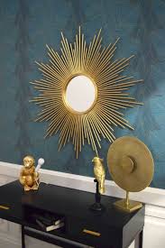 Miroir soleil rosace métal doré design 1950/1960 xxème no rotin rare vintage. Miroir Soleil Metal Dore Deco Murale Pas Chere Kalico Deco Murale Salon Miroir Deco Deco Dore