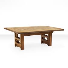 Nesting tables, set of 235 3/8x19 5/8 . Guillerme Et Chambron Solid Oak Height Adjustable Coffee Table France 1960s 93710