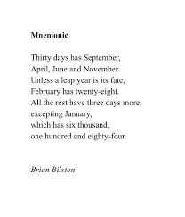 1 leap year = 366 days. Brian Bilston Here S A Handy Mnemonic Poem To Help You Remember How Many Days There Are In Each Month Facebook