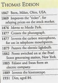 thomas edison timeline for kids bing images edison