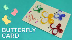 Yebhi padhe ⇓ > website banane ki basic jankari > free website blog kaise banaye janiye logo ka used kai sari jagah pe hota hai. Paper Quilling Card Design Butterfly Greeting Card Pattern Simple And Easy Quilling Youtube