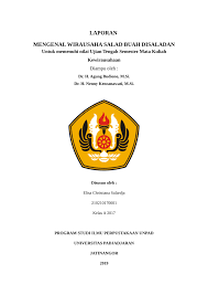 Contoh tugas mata kuliah kewirausahaan. Pdf Laporan Wawancara Wirausaha Salad Buah Disaladan