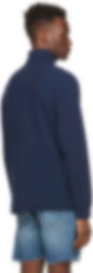 Two angled side pockets and slip pocket to rear. Navy Double Knit Polo Sport Turtleneck By Polo Ralph Lauren On Sale