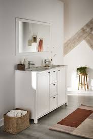 Une salle de bain complète à petits budgets? Meuble Salle Bain Bois Design Ikea Lapeyre Cote Maison