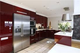 Burgundy Gloss Kitchen Kitchen Decor Modern Interior Design Kitchen Rustic Kitchen Decor