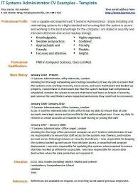 Maybe you would like to learn more about one of these? It Systems Administrator Cv Example Resume Examples Cv Examples System Administrator