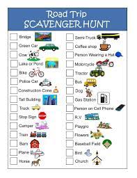 Cool we just call it car bingo. 16 Car Ride Scavenger Hunts Ideas Road Trip Fun Travel Activities Travel Games