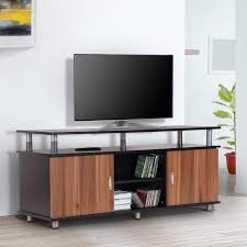 Homcom Meuble Banc Tv Design Contemporain Multi Rangements 2 Portes Niche Centrale Etagere Grand Plateau 120l X 40l X 5 Design Contemporain Tv Design Banc Tv