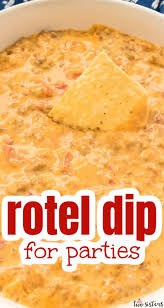 Rotel Dip Recipe In 2020 Recipes Party Food Appetizers Food
