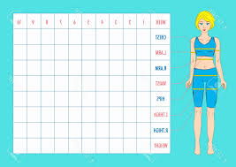 Measurements Chart For Weight Loss New Body Measuring Chart