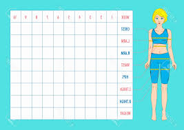 measurements chart for weight loss new body measuring chart