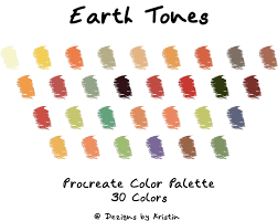 Earth Tones Color Palette Procreate Swatches Color Etsy Sunset Color Palette Earth Tone Colors Printable Christmas Coloring Pages