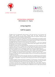 Living together Call for papers