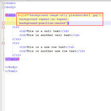 How To Set Image Background In Html Table Howtech This is the default value.