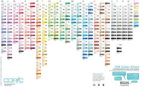 Copic Color Family Chart 1 Copic Marker Color Chart Copic