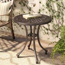 Kastner Cast Aluminum Side Table Metal Side Table Side Table Metal Dining Table