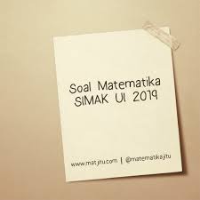 Maybe you would like to learn more about one of these? Soal Matematika Simak Ui 2019