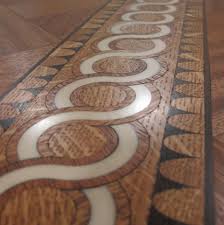 Weldon Mahogany Oak And Corian Border Flooring Marquetry House Flooring