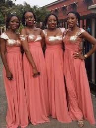 Fashion A Line Princess Sweetheart Floor Length Sleeveless Sequin Chiffon Bride In 2020 Sleeveless Bridesmaid Dresses Sequin Bridesmaid Dresses Bridesmaid Dresses Prom