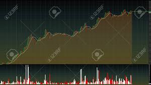 line chart of stock market stock market quotes on display live