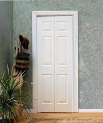 Mastercraft 30 X 80 Primed 6 Panel Woodgrain Colonist 2 Leaf Bifold Door At Menards Bifold Doors Masonite Interior Doors Doors Interior