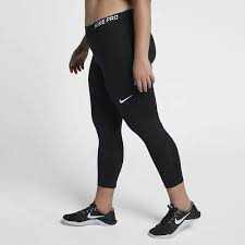 New Nike Womens 3 4 Legging Nike Pro Plus Size Capris Stretchy Gym Drifit 31 Ebay