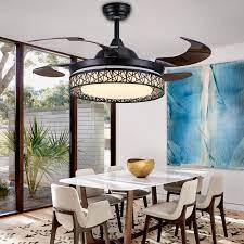 Ceiling fans can also increase your comfort by warming or cooling any space, and help you save money on your energy bill. Retro Invisible Ceiling Fan Light For Bedroom Living Room Dining Room Fan Lights With Modern Simple Minimalist Bird Nest Led Chandeliers Aliexpress