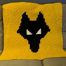 Would you like to make a c2c temperature blanket along with me?… First Ever C2c Blanket This Is A Wolverhampton Wanderers Baby Blanket I Ve Knitted For An Expecting Friend Well His Wife Is Expecting Please Critique My Work I Like To Improve My Skills