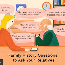 The more questions you get correct here, the more random knowledge you have is your brain big enough to g. 50 Questions To Ask Relatives About Family History